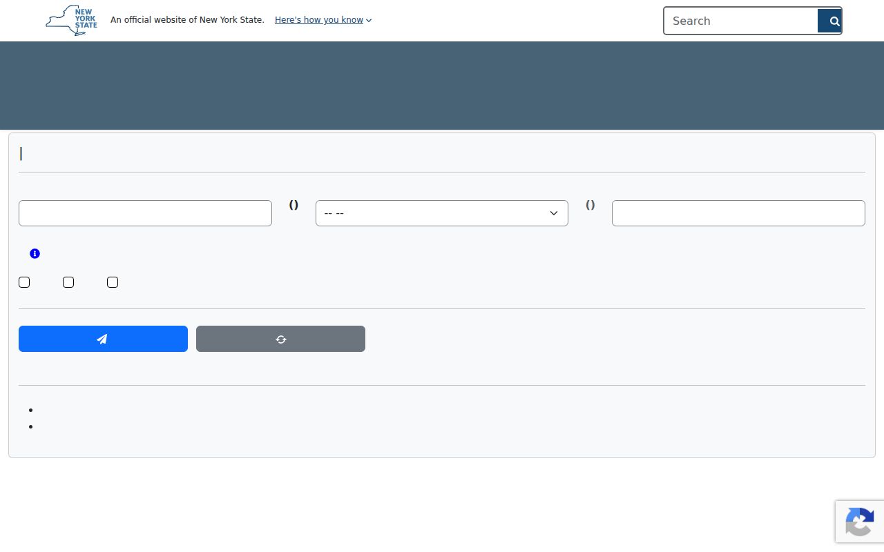 Town of Colonie resident lookup view of a New York State registry search