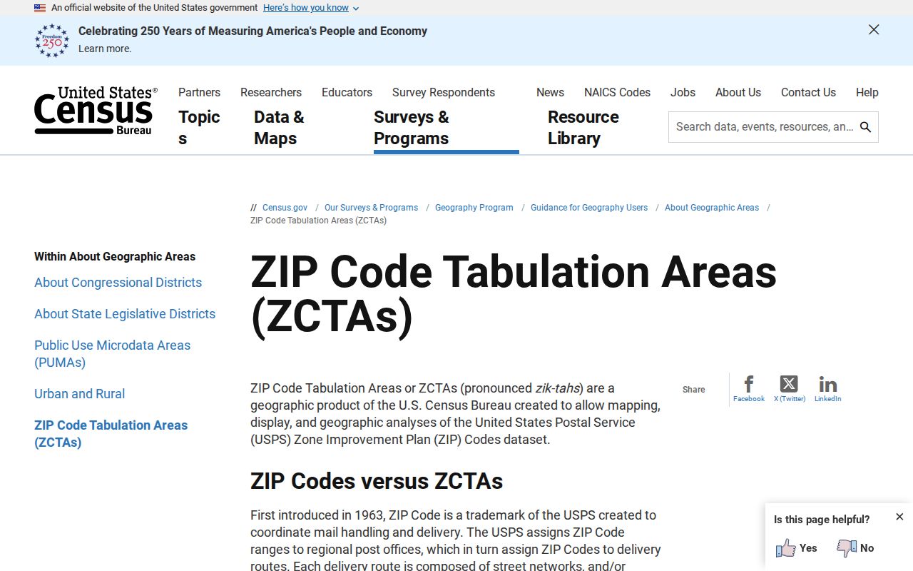 Town of Colonie ZIP code directory and Census ZCTA boundary guidance